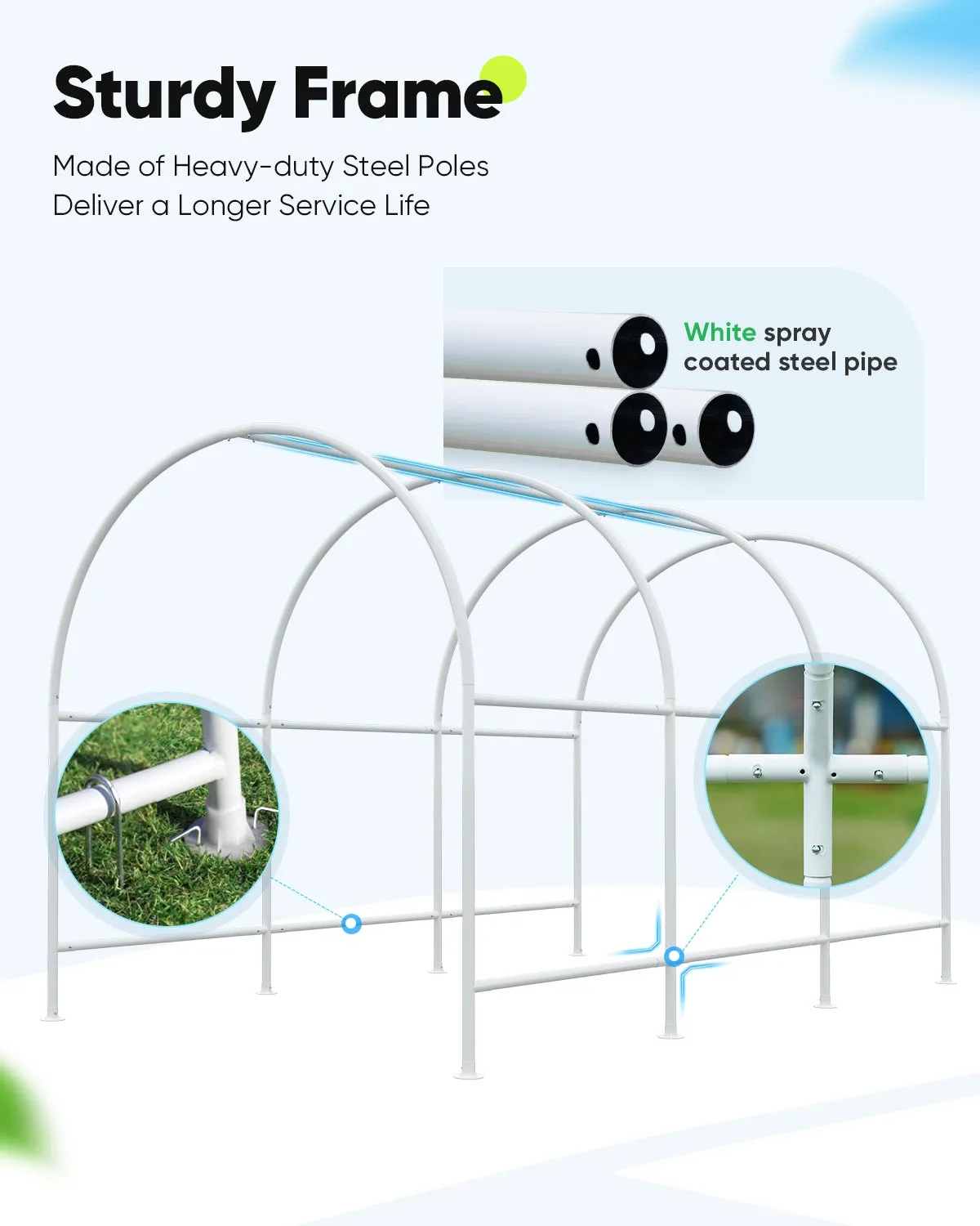 12' x 7' x 7' Tunnel Greenhouse