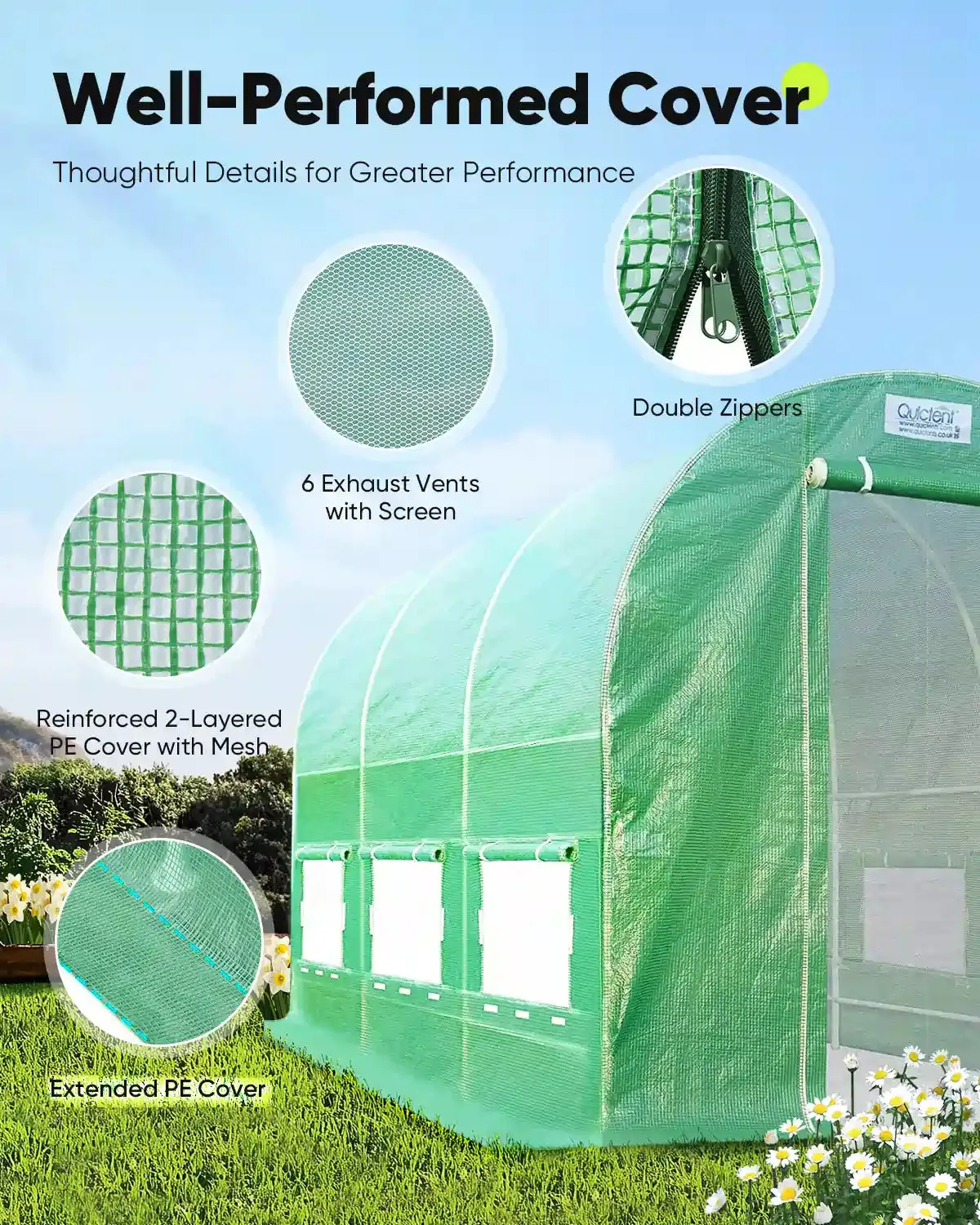 12' x 7' x 7' Tunnel Greenhouse