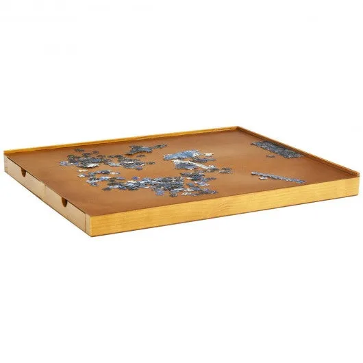 1500 Pcs Wooden Jigsaw Puzzle Table with 4 Drawers-Wood