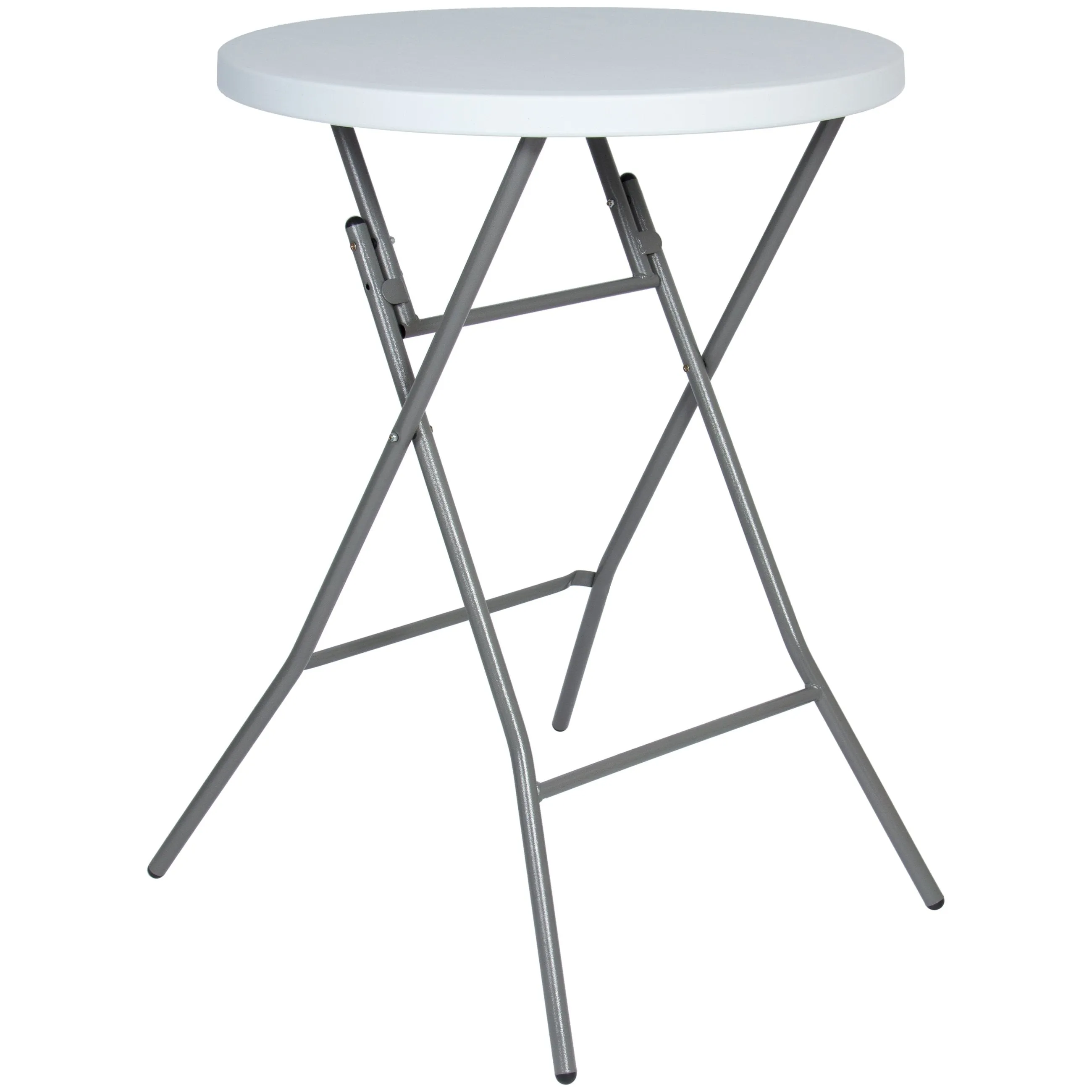 32in Indoor/Outdoor Folding Bar Table - White