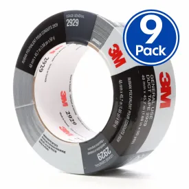 3M 2929 General Use Silver Duct Tape 48mm x 45.7mm x 9 Pack