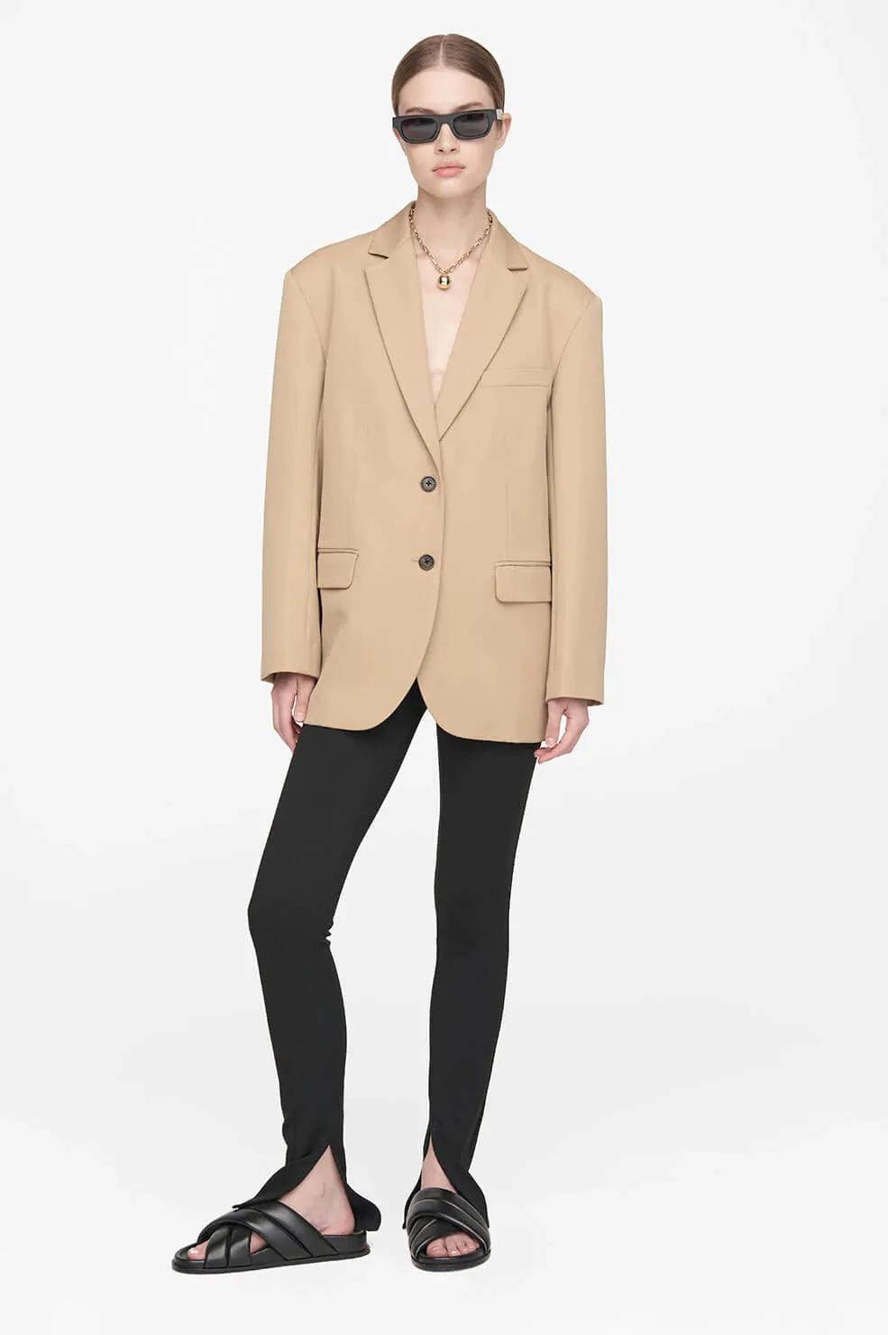 Anine Bing - Quinn Blazer in Deep Sand