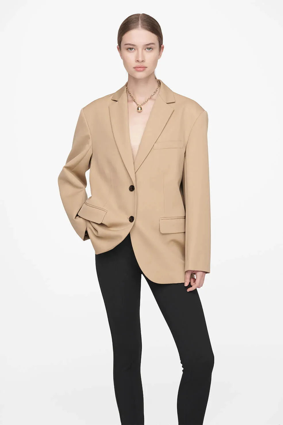 Anine Bing - Quinn Blazer in Deep Sand