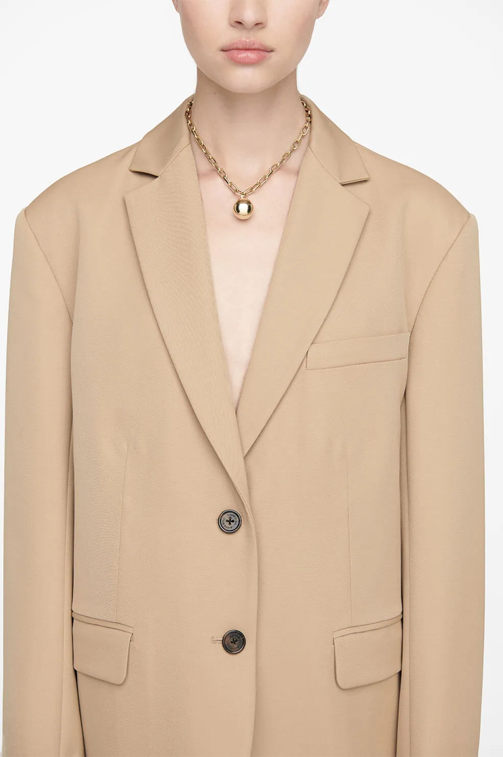 Anine Bing - Quinn Blazer in Deep Sand