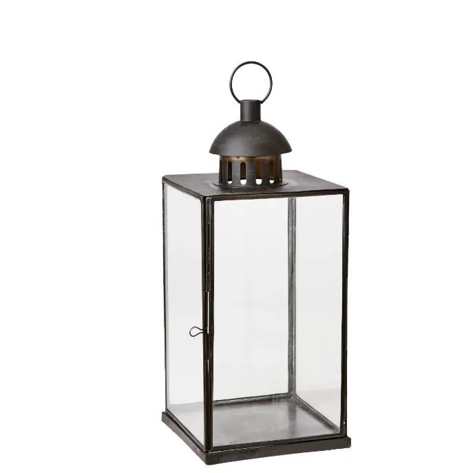 Antiqued Metal Albi Lantern - Three Sizes