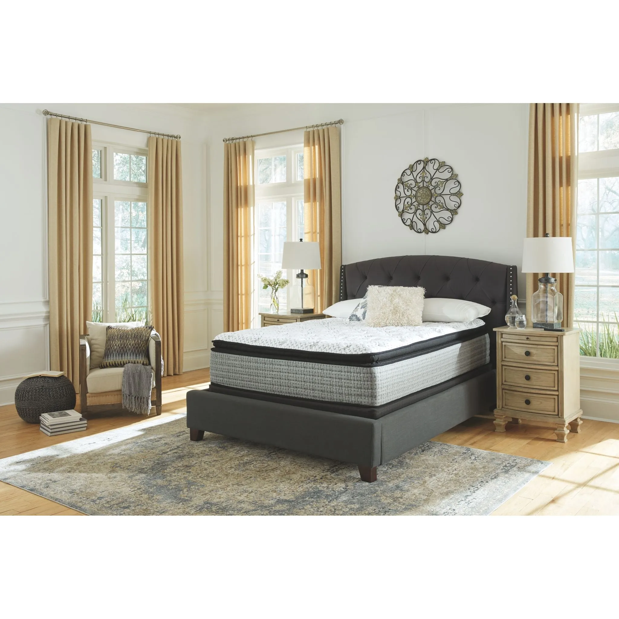 Ashley Sleep Santa Fe Pillowtop Innerspring 16 inch Mattress In A Box