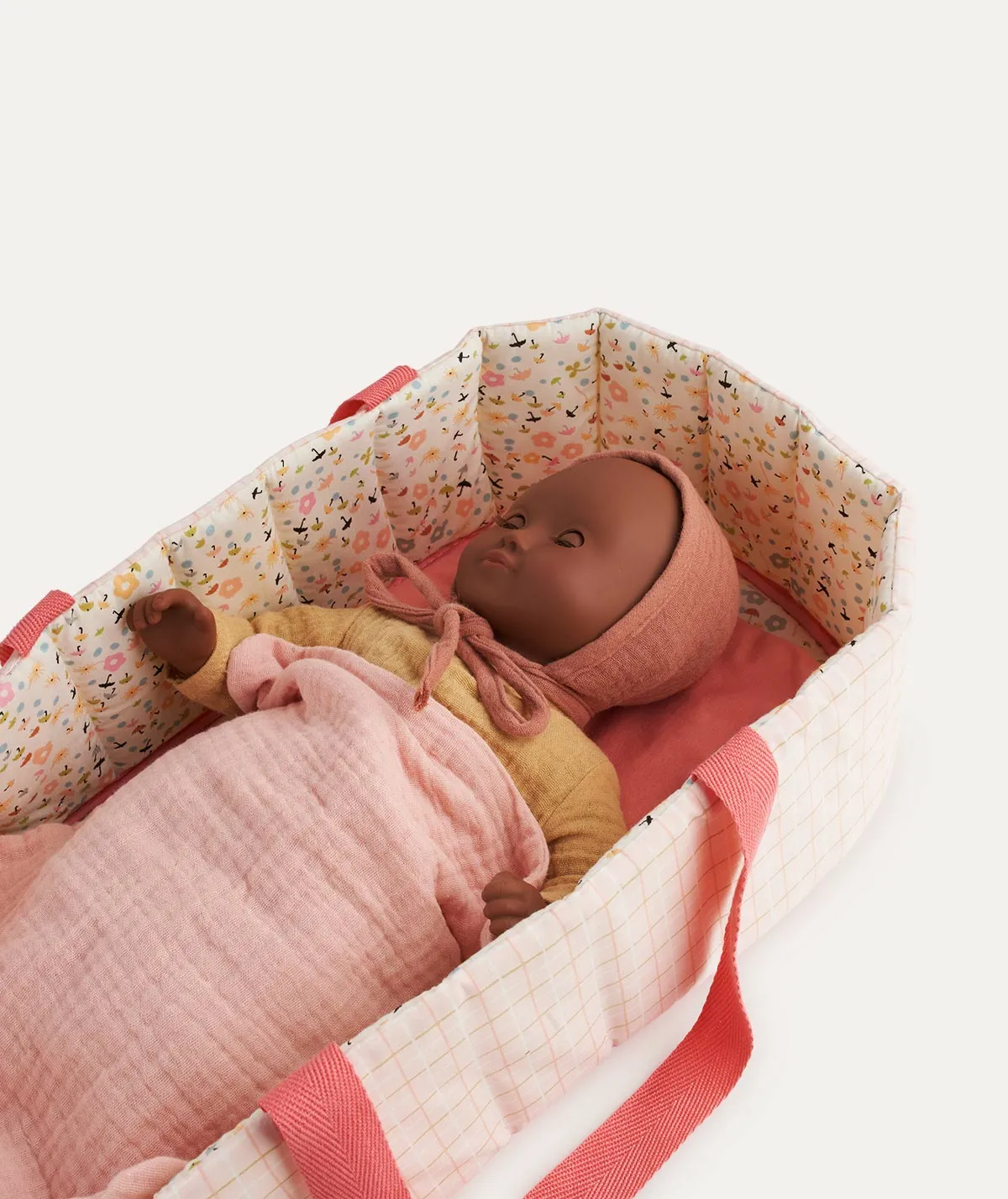 Baby Doll Bassinet - Pink Lines