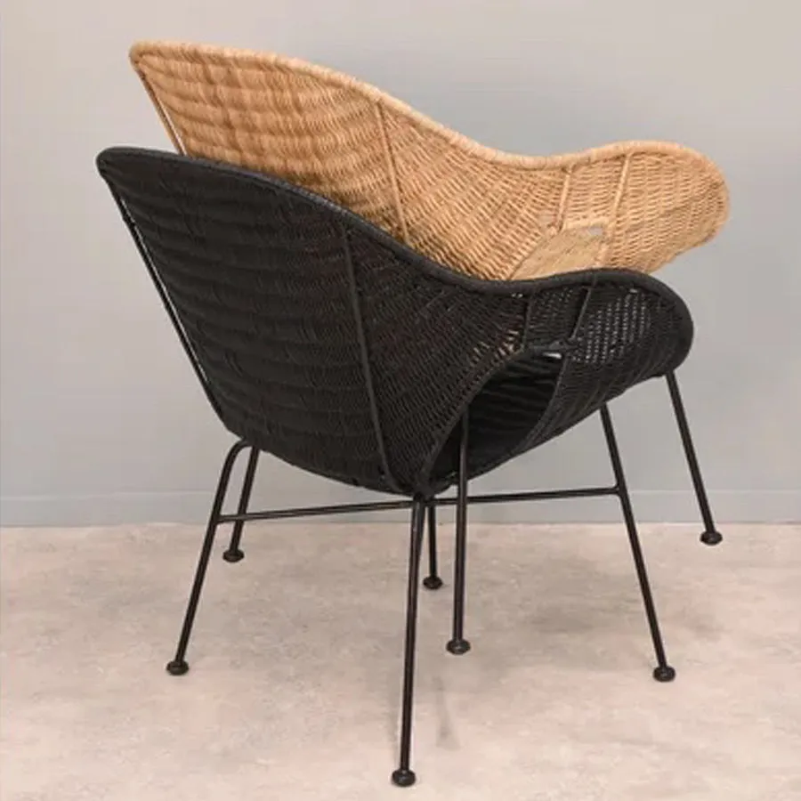 Bahama armchair in black