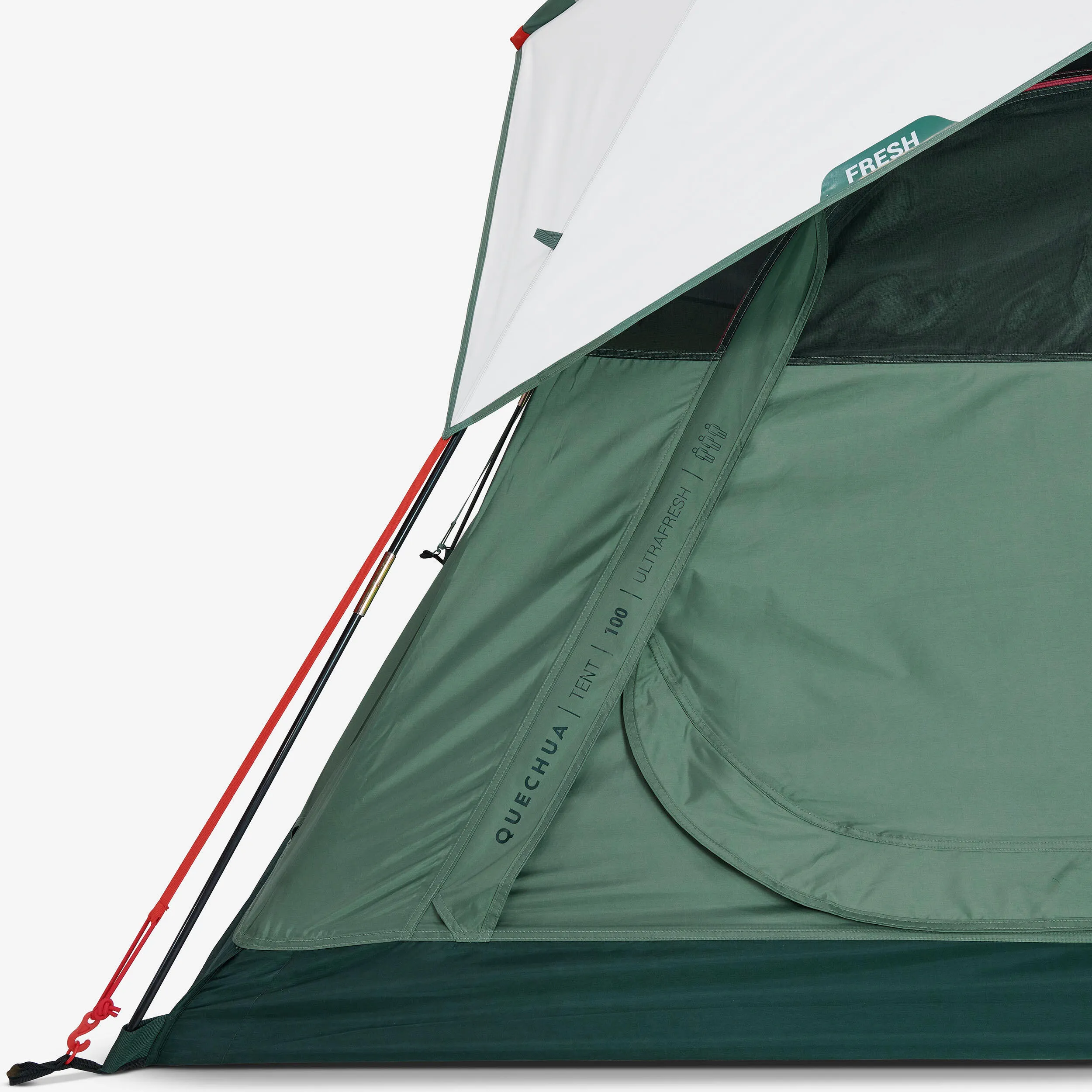 Camping tent 3-person Quechua Ultrafresh MH100, green