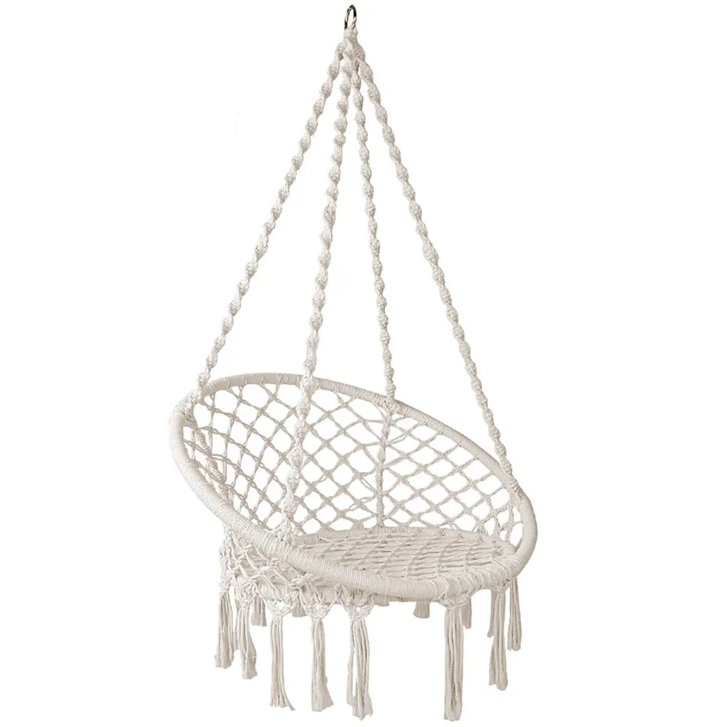 Cotton-Woven Rope Macrame Hammock Swing Chair - Chihee