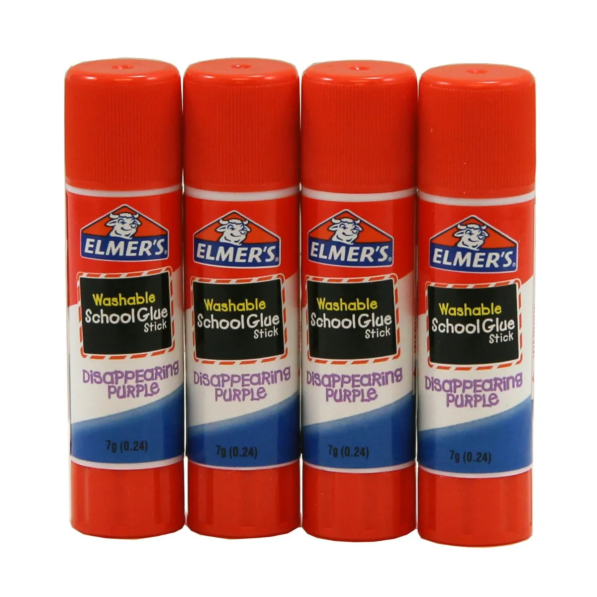 Elmer's Disappearing Purple Glue Stick - 4 pack