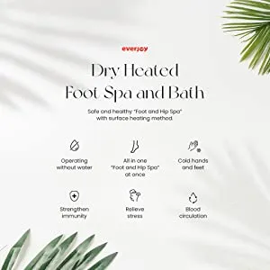 EVERJOY Dry Heated Infrared Foot Bath Without Water