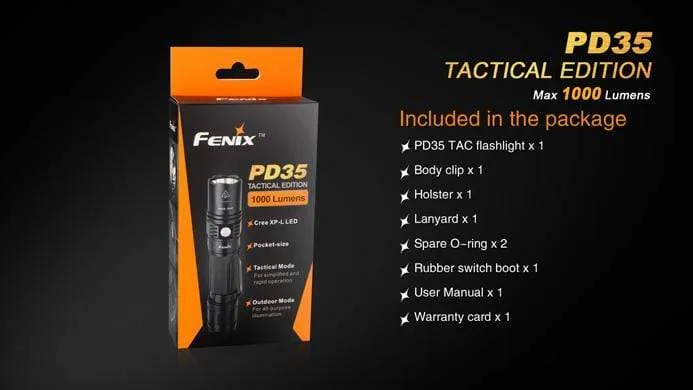 Fenix PD35 TAC - Tactical Flashlight