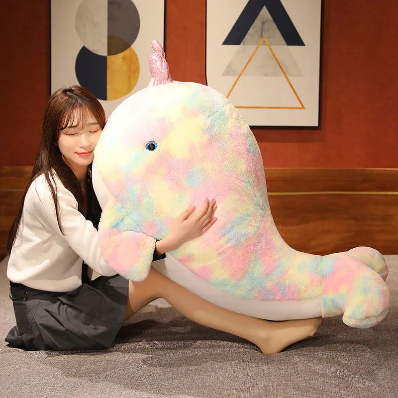 Fuzzy Kawaii Galaxy Chubby Narwhal Stuffed Animals Plushies