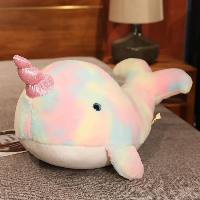 Fuzzy Kawaii Galaxy Chubby Narwhal Stuffed Animals Plushies