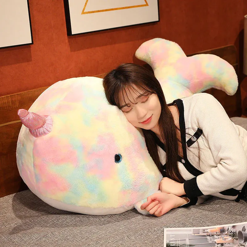 Fuzzy Kawaii Galaxy Chubby Narwhal Stuffed Animals Plushies