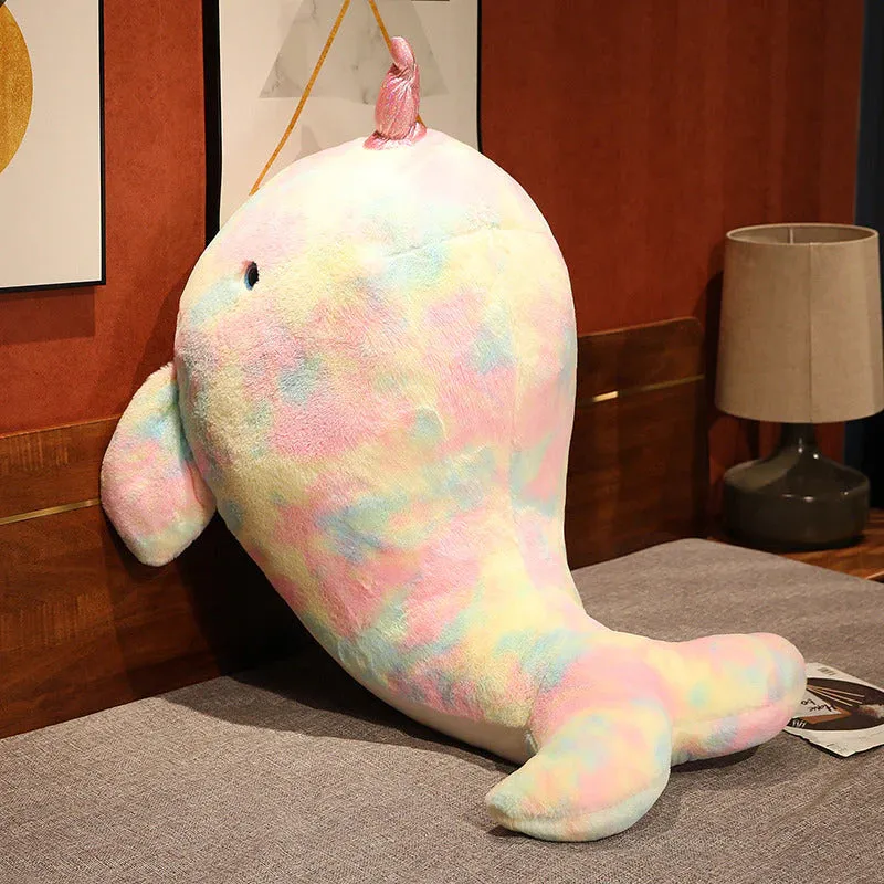 Fuzzy Kawaii Galaxy Chubby Narwhal Stuffed Animals Plushies