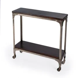 Gandolph Industrial Chic Console Table in Coffee  2873403