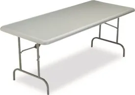 Indestructable Too 1200 Series Resin Folding Table 72W X 30D X 29H Charcoal