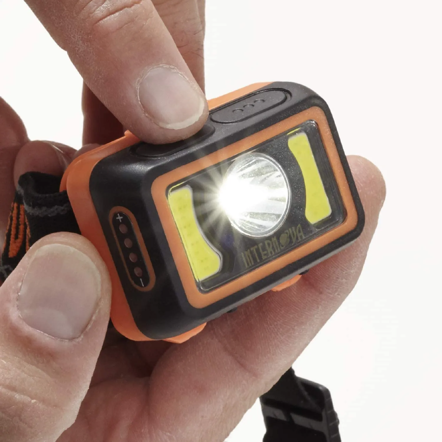 Internova LED Rechargeable Headlamp With Spotlight and Flood Light