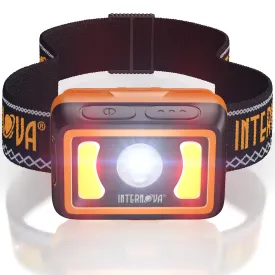 Internova LED Rechargeable Headlamp With Spotlight and Flood Light