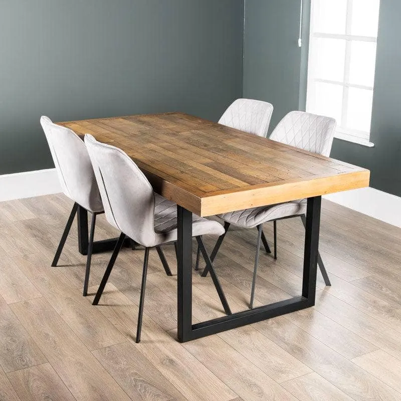 Lincoln Fixed Table & Vancouver Silver Chairs - Multiple Configurations