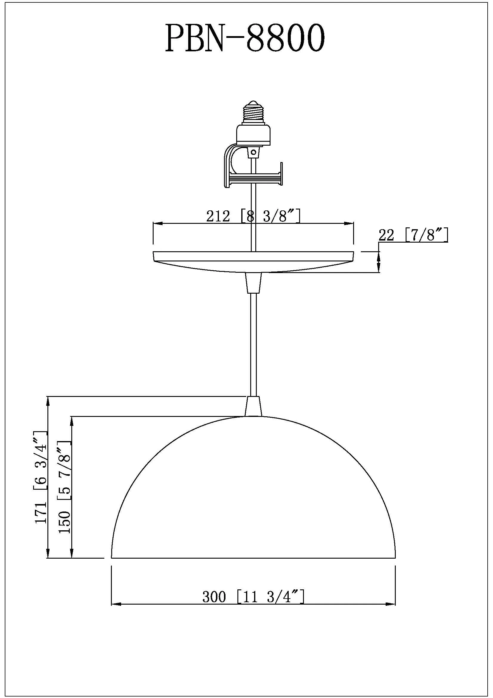 Matte White & Gold Pendant and Semi-Flush Mount Lighting Bundle with Vintage Edison LED Bulbs