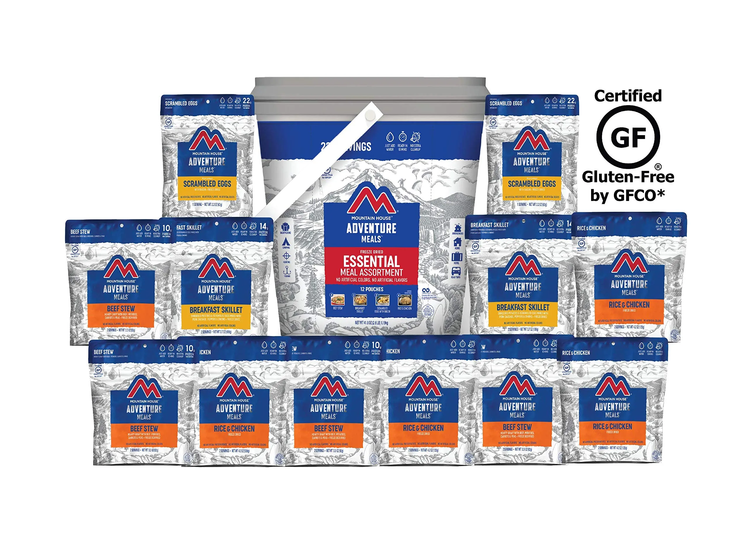 Mountain House - Essential Bucket - 22 Servings