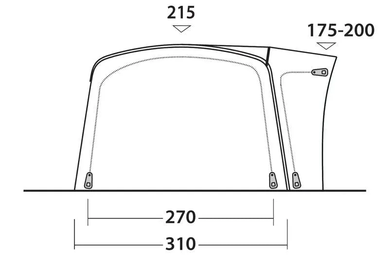 Outwell  Wolfburg 450 Air Drive Away Awning 2025