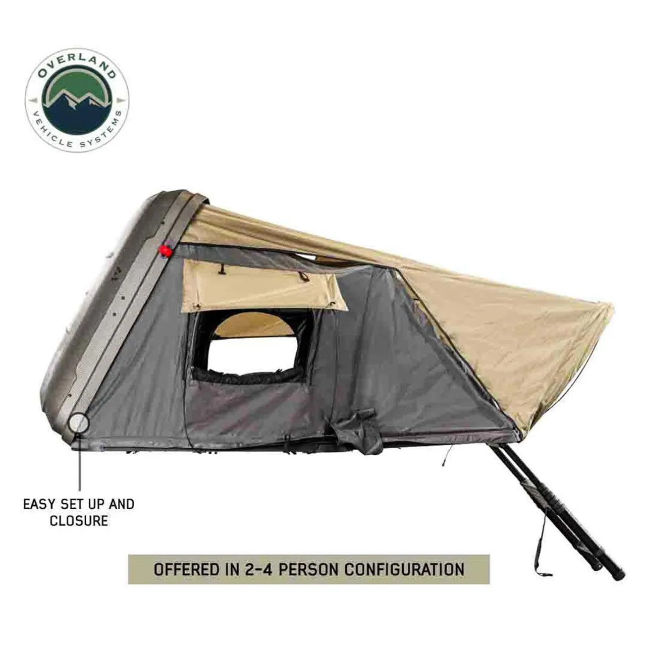 Overland Vehicle Systems HD Bundu Cantilever Hard Shell Roof Top Tent