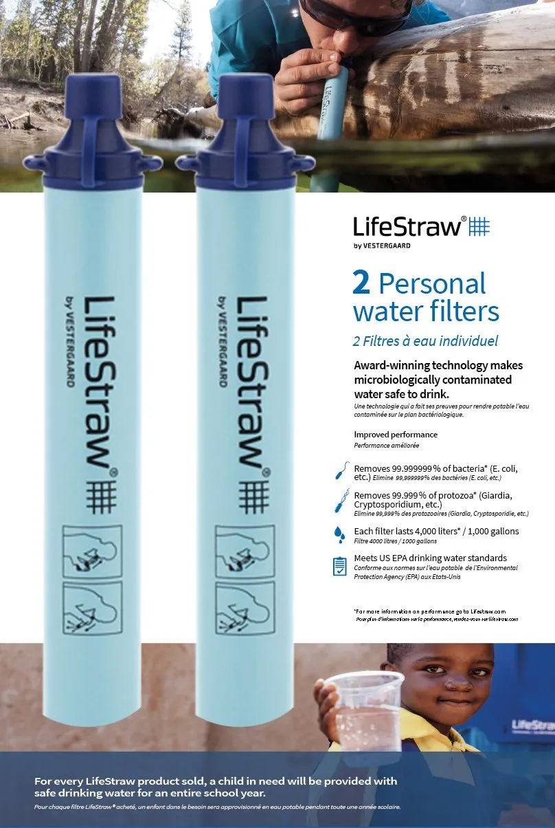 Personal Water Filter Straw