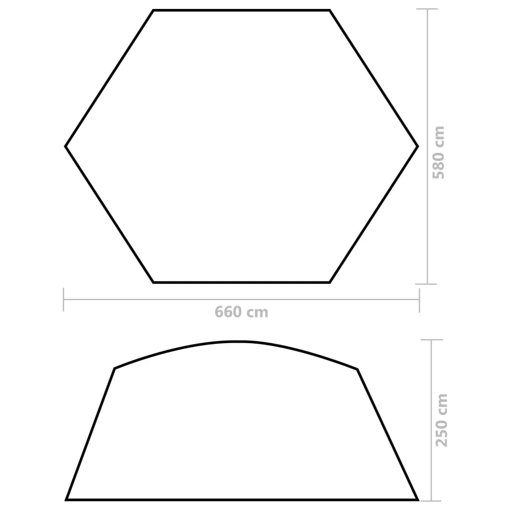 Pool Tent Fabric 660x580x250 cm Camouflage