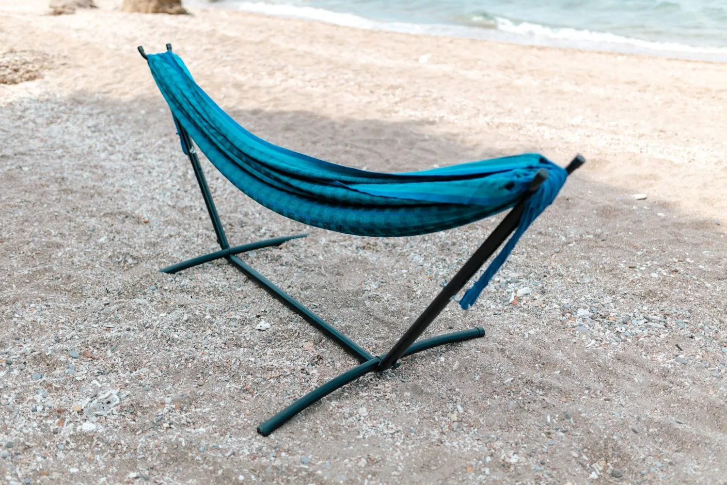 Premium Brazilian Style Double Hammock with Universal Stand