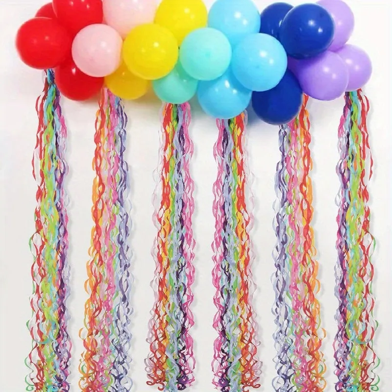 Rainbow Swirls Paper Tassel Garland Perfect Party Decoration Set