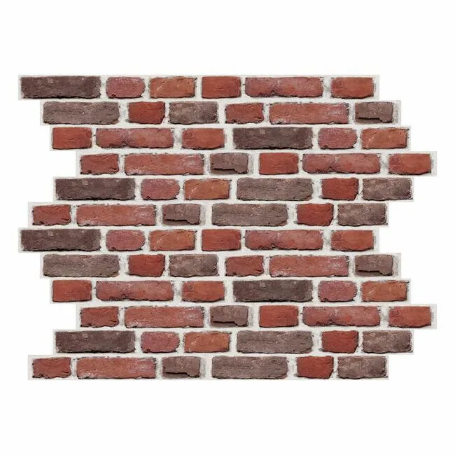 Red Brick Peel and Stick Giant Wall Decals