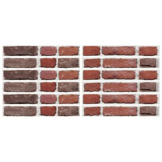 Red Brick Peel and Stick Giant Wall Decals