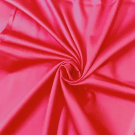 Rose Pink Solid Cotton Satin Fabric