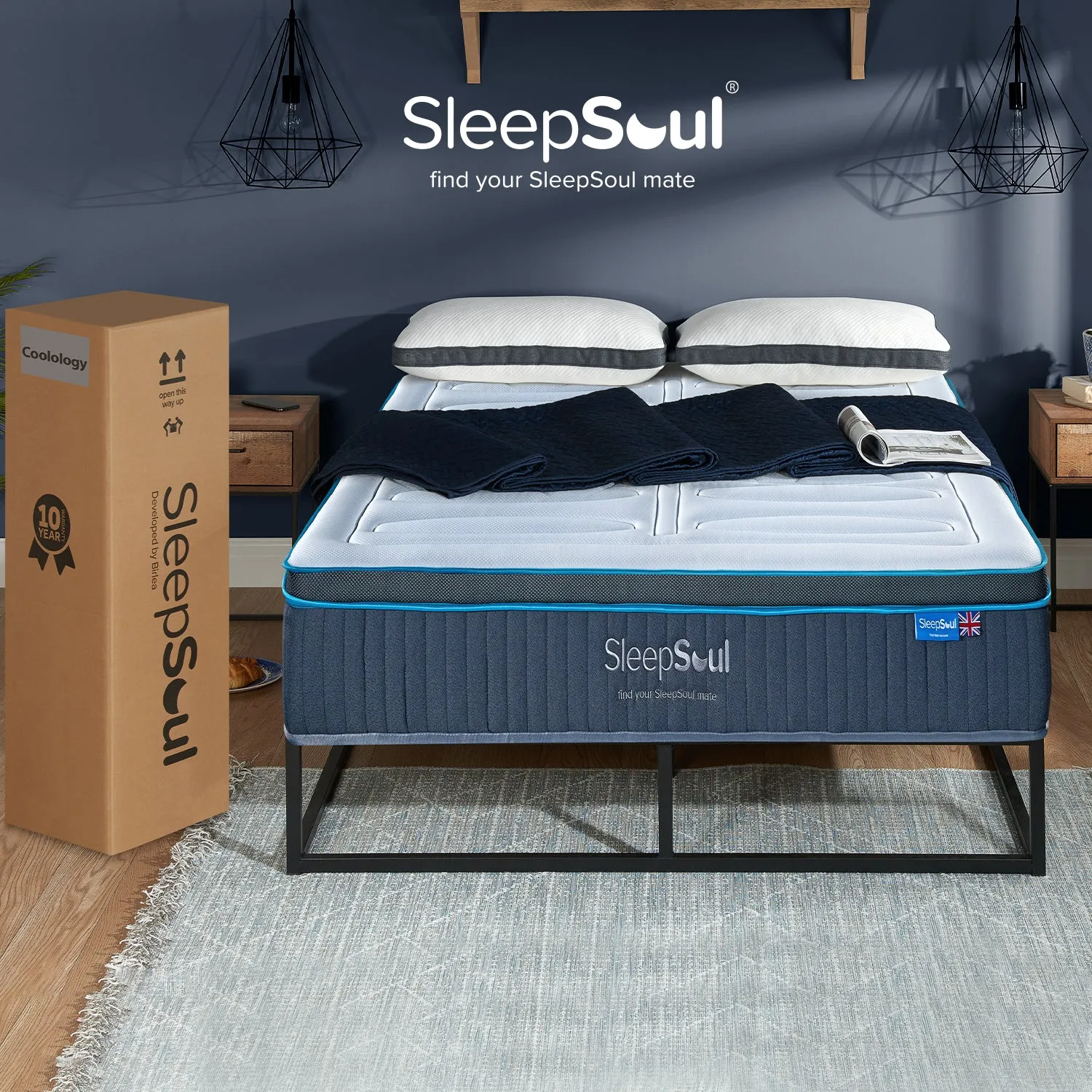 SleepSoul Coolology 1200 Pocket Cool Gel Mattress 150X200