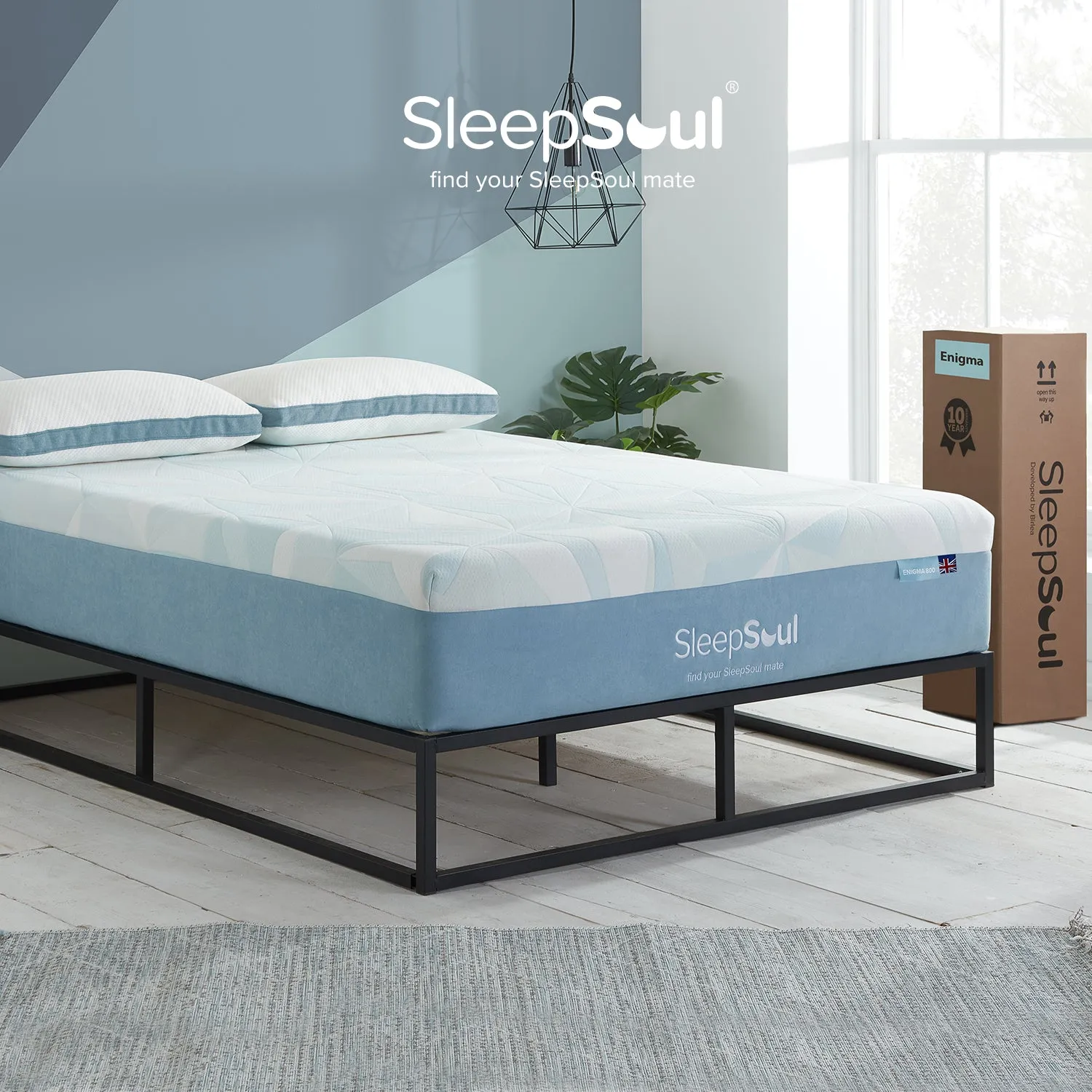 SleepSoul Enigma 800 3 zone Pocket Pocket Spring Mattress 180X200