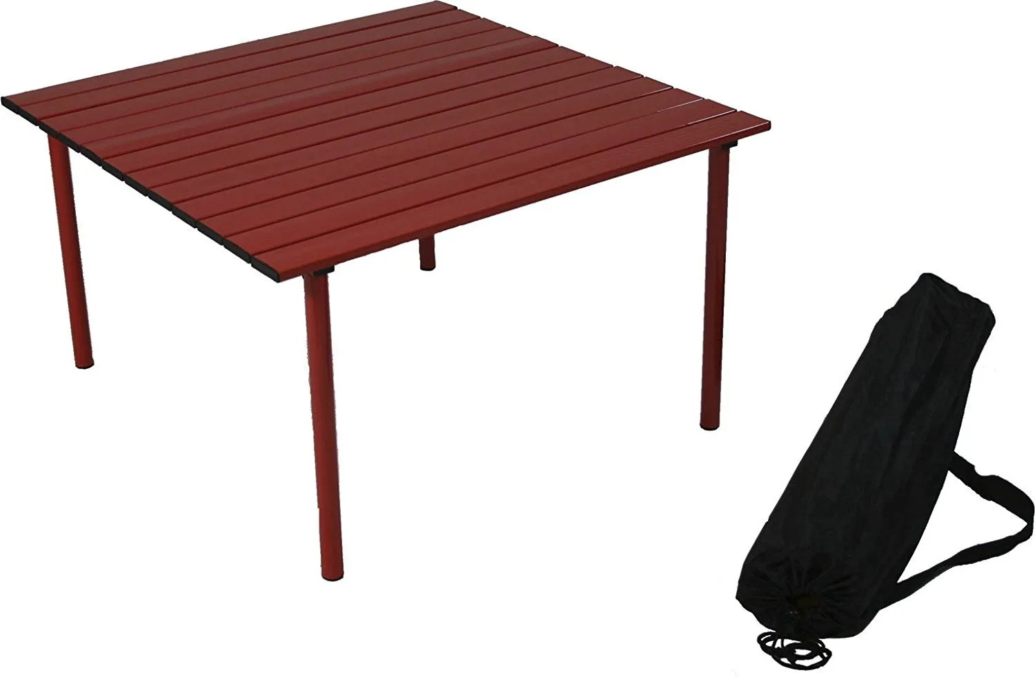 Table in a Bag A2716R Low Aluminum Portable Table in a Bag, Red