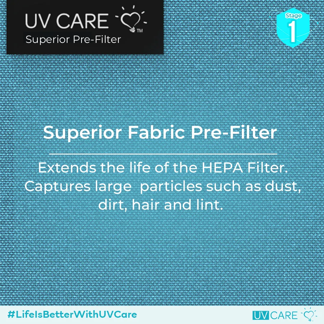 UV Care Super Plasma Air Pro w/ Medical Grade H14 HEPA Filter & ViruX Patented Technology