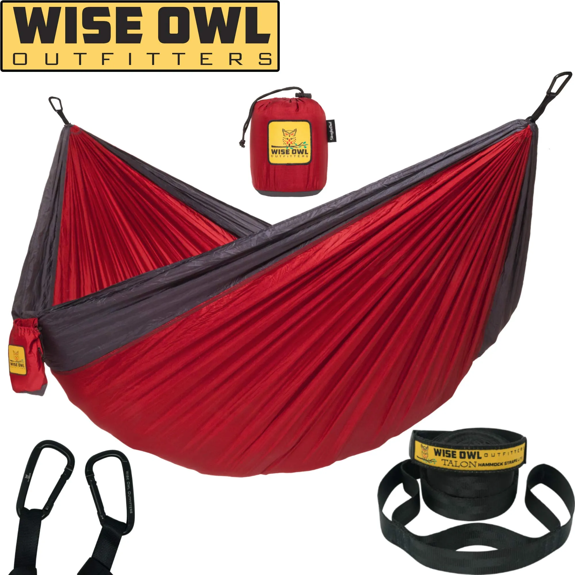 Wise Owl Outfitters Camping Hammock with Tree Straps