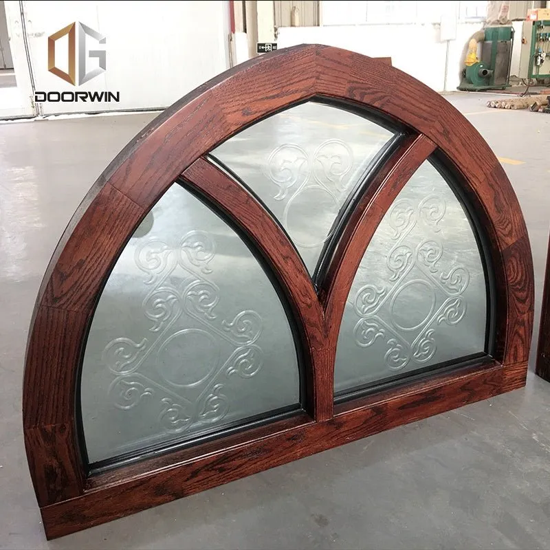 Wooden windows grills design round window