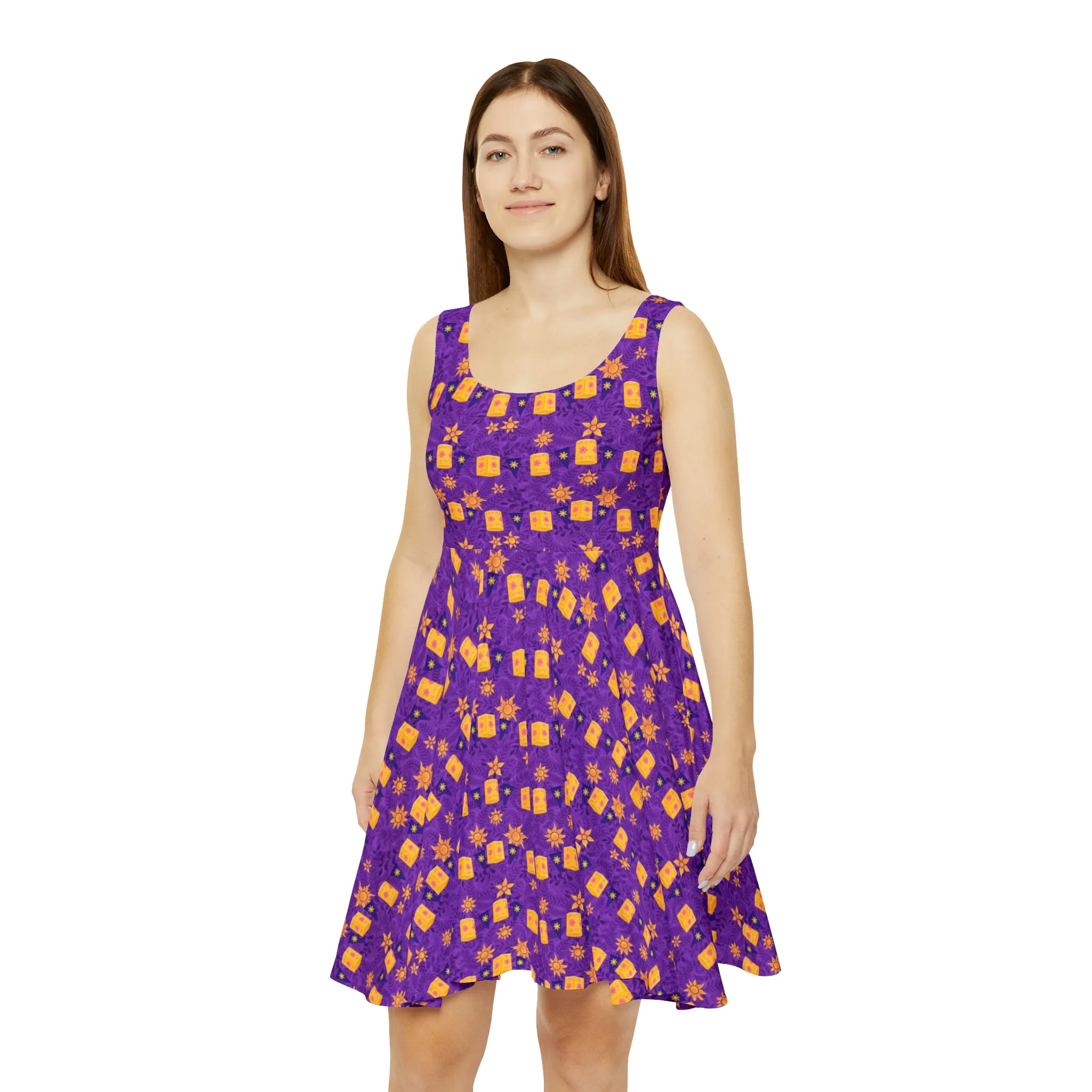 Yellow Lanterns Women's Skater Dress