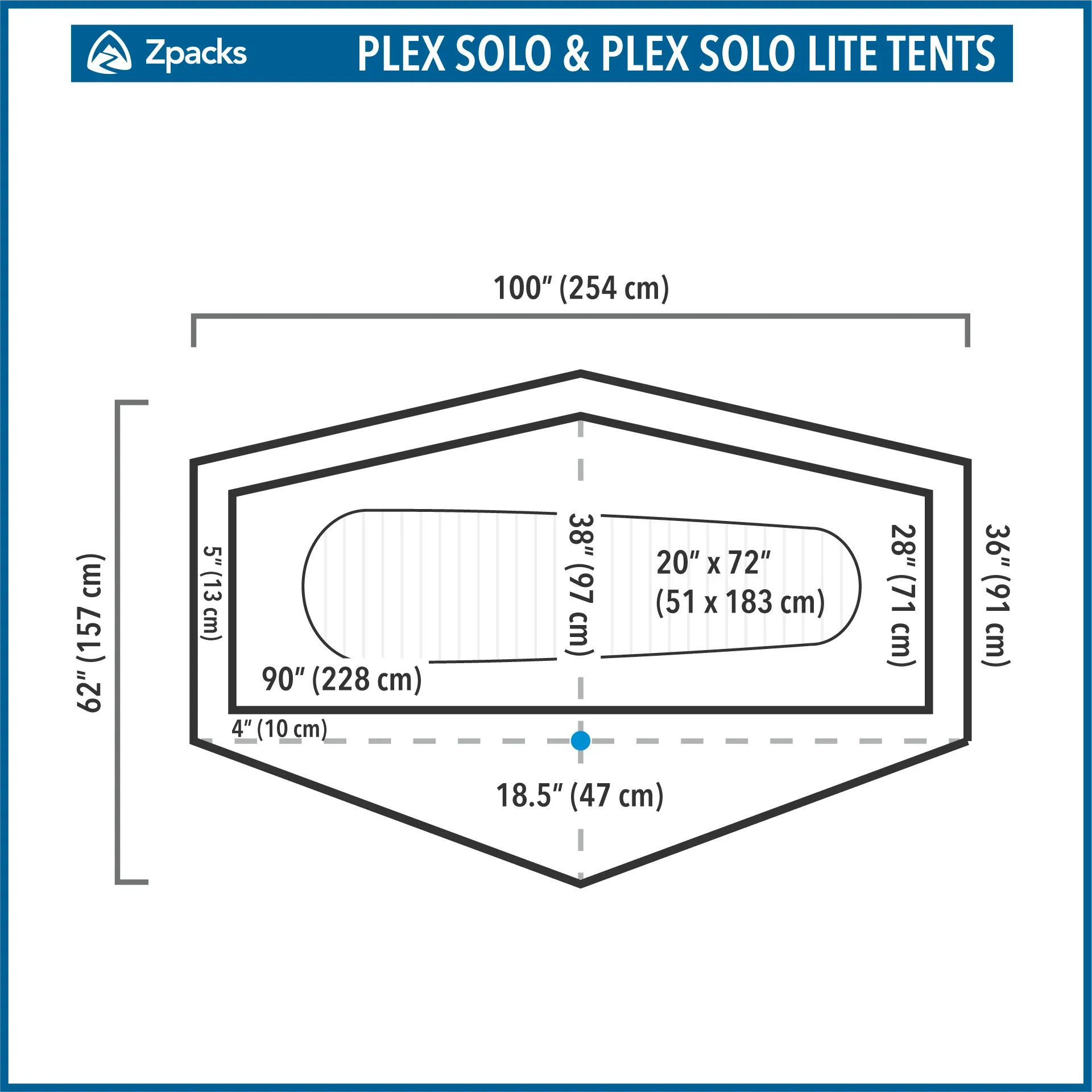 Zpacks Plex Solo Classic 1 Person Ultralight Tent